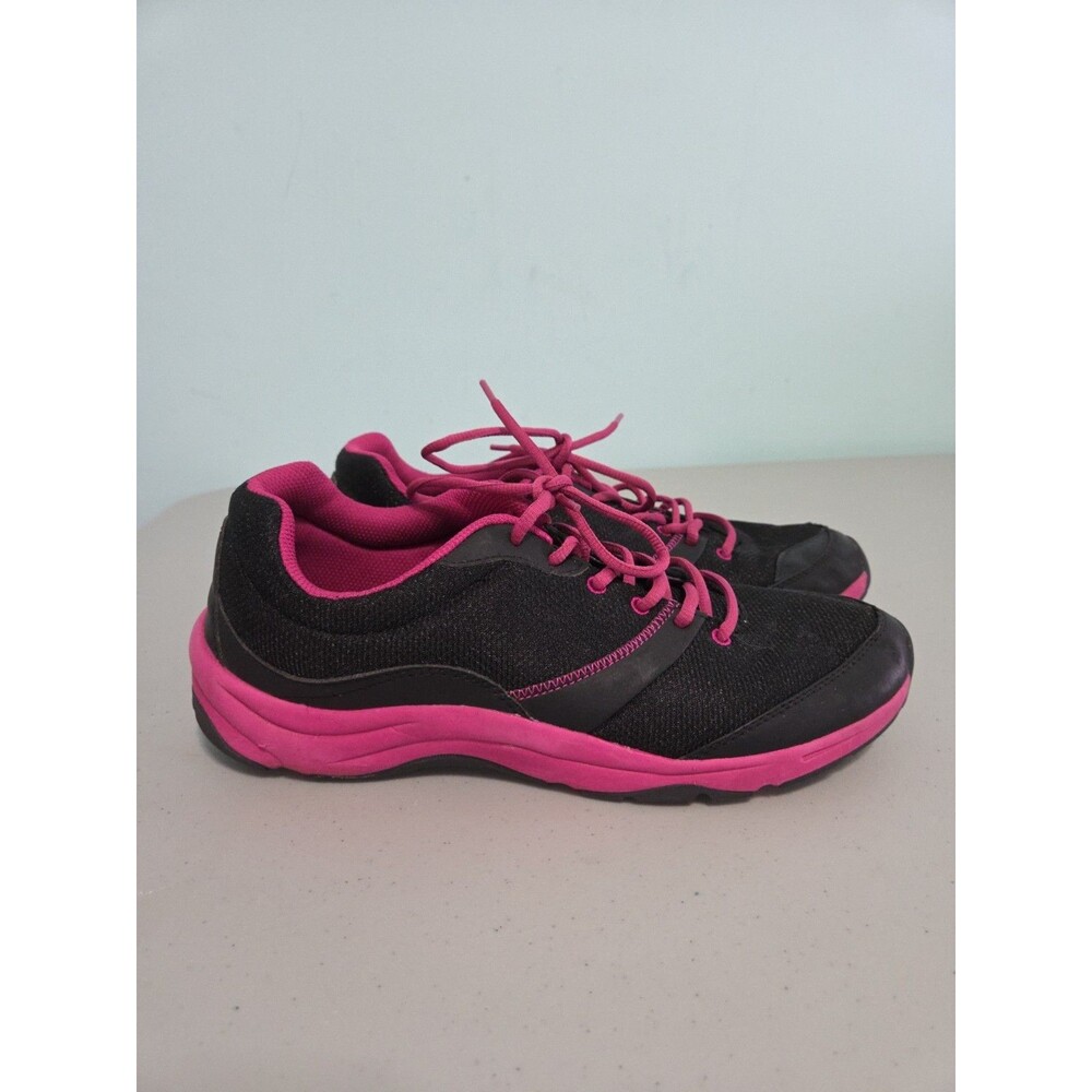 Vionic Kona Orthotic Athletic Tennis Shoes Walking Black Fuchsia Pink 11 Womens